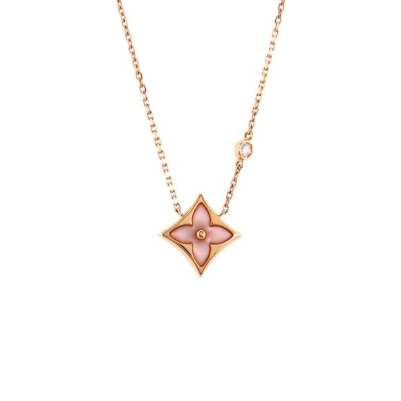 Louis Vuitton Jewelry - Louis Vuitton Color Blossom BB Star Pendant Necklace 18K Rose Gold with Diamond